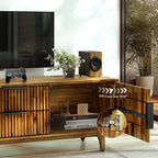 Bosk Wood Fluted TV Stand