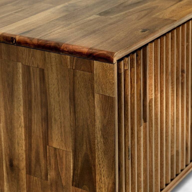 Bosk Wood Fluted TV Stand