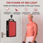 PEDETE Red Light Therapy Panel for Face & Body | Relieve Pain, Improve Skin & Sleep, High Power LED Light (630/660/810/850/940Nm)