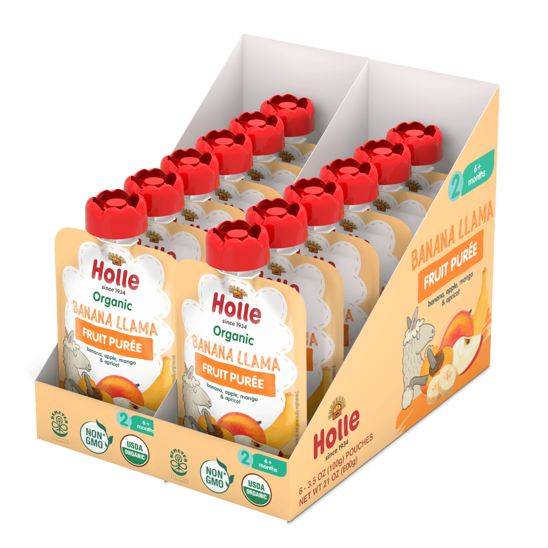 Holle Organic Banana Llama - Fruit Purée Pouches