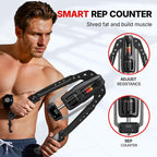 Merach Hydraulic Arm Trainer with Counter, 22-440Lbs Adjustable Chest Expander for Home Gym, Arm & Shoulder Strength Training Equipment