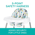 Evenflo Eat and Grow 4-In-1 Convertible High Chair (Pop Star White)