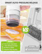 Chef Preserve Compact Vacuum Sealer for Food (Vacuum Sealer Machine + 30 Reusable Vacuum Bags) Powerful Handheld Vacuum Sealer Machine, Seal Meal Saver, Portable Food Sealer