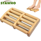 Ultimate Wooden Foot Massage Roller for Pain Relief & Relaxation - Say Goodbye to Fatigue and Plantar Fasciitis!