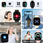 Smart Watch Wireless Talking Dialing Multi-Sport Mode Call Reminder SMS Message Reminders HD Screen Alloy Charging Pink Rechargeable Wearable USB Compatible