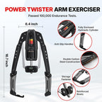 Merach Hydraulic Arm Trainer with Counter, 22-440Lbs Adjustable Chest Expander for Home Gym, Arm & Shoulder Strength Training Equipment