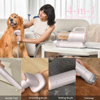 Geoorood Dog Grooming Vacuum All-In-One Kit with 10Kpa Suction, 2.2L Dust Tank, Adjustable Combs, Lightweight Design, Perfect for Gifts & Home Use