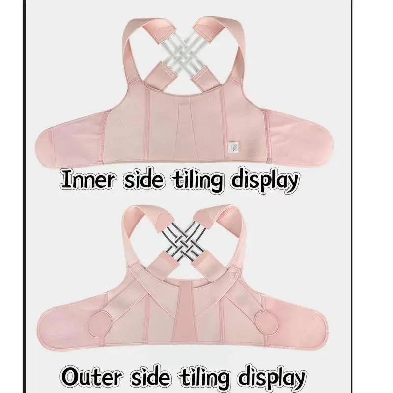 Waist Trainer Corrects Bad Posture for Teenager and Adult, Helps and Hunchback, Back Support Posture Correction, Shoulder Belt Correction, Vest Support Relieves Neck, Shoulder, and Back Pain, Adjustable Velcro Design for Home Office