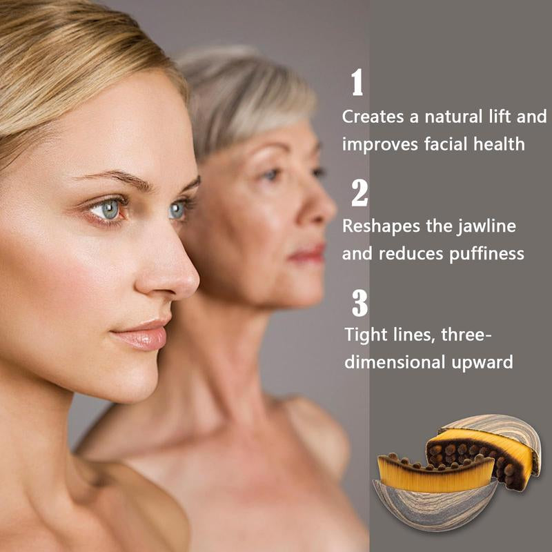 New Lymphatic Contour Face Brush, Dry Brushing Face Brush, Lymphatic Drainage Massager for Face, Chin & Jawline Sculpting, Ergonomically Designed to Fit the Skin Precisely and Relieve Fatigue