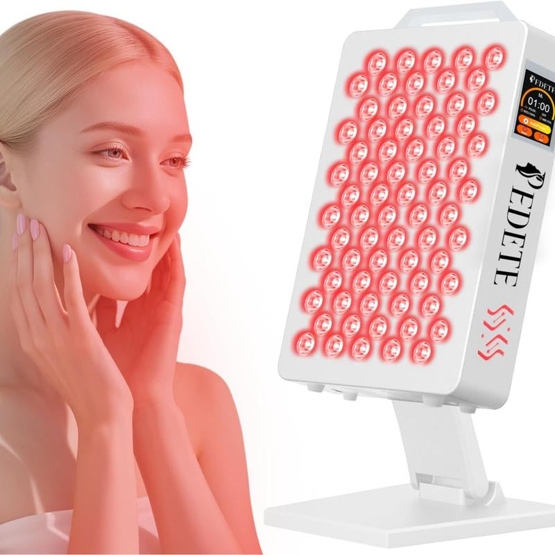 PEDETE Red Light Therapy Panel for Face & Body | Relieve Pain, Improve Skin & Sleep, High Power LED Light (630/660/810/850/940Nm)