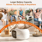 Portable Knee Massager with Built-In Battery, Vibration Hot Compress Intelligent Knee Protector, Shoulder Elbow Knee Multi-Function Massage Tool