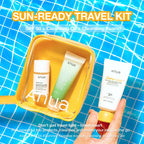 [Anua] Sun-Ready Travel Kit ｜No White Cast Sunscreen, Mini Cleansing Foam, Mini Cleansing Oil, Travel Size, Korean Skincare, Spf, Deep Pore Cleanse, Suncare