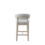 ACTU Counter Stools Set of 2, 26” Upholstered Bar Stools, Solid Wood, Mid-Century Modern