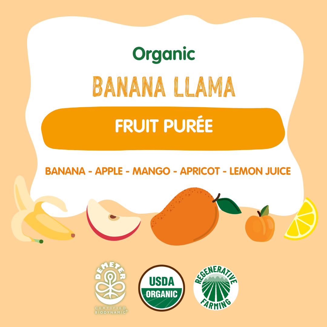 Holle Organic Banana Llama - Fruit Purée Pouches
