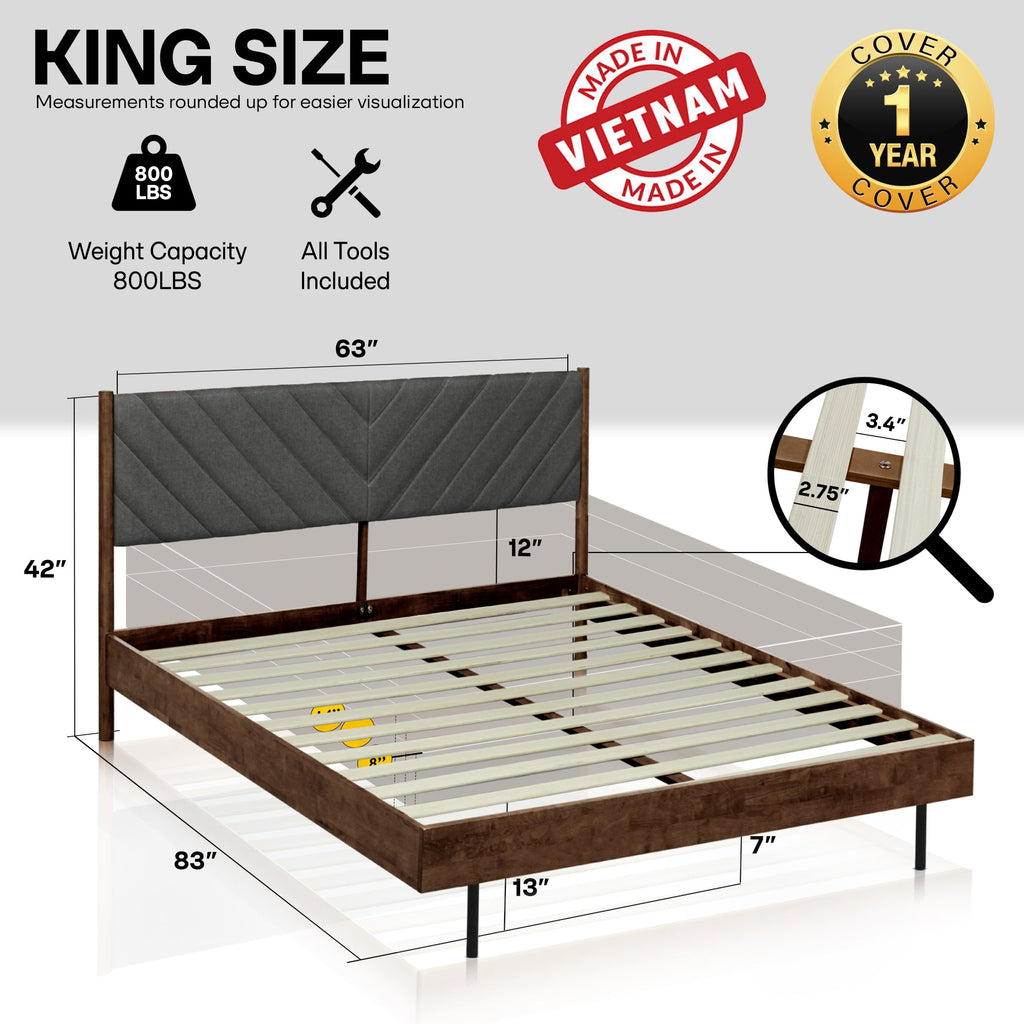 Astoria Solid Wood Bed Frame
