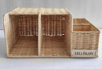 LELLOBABY™ X Hampton BABY - Deluxe Rattan Diaper Caddy
