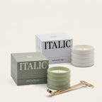 Ceramic Candle & Wick Trimmer Set