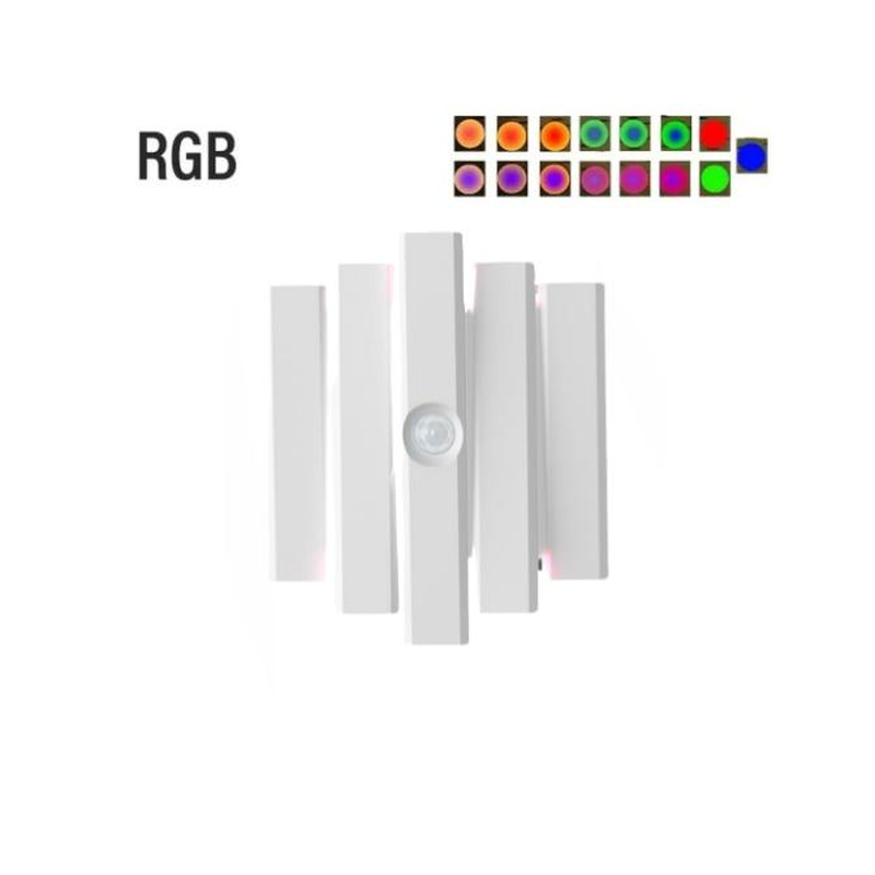 Rechargeable LED Motion Sensor Night Light – 8 Ambient Colors, Auto-On, Long Battery Life, Stick Anywhere, No Outlet Needed – Cozy, Plug-Free Lighting for Bedroom, Bathroom, Stairs & More!