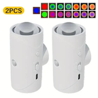 Rechargeable LED Motion Sensor Night Light – 8 Ambient Colors, Auto-On, Long Battery Life, Stick Anywhere, No Outlet Needed – Cozy, Plug-Free Lighting for Bedroom, Bathroom, Stairs & More!