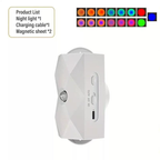 Rechargeable LED Motion Sensor Night Light – 8 Ambient Colors, Auto-On, Long Battery Life, Stick Anywhere, No Outlet Needed – Cozy, Plug-Free Lighting for Bedroom, Bathroom, Stairs & More!