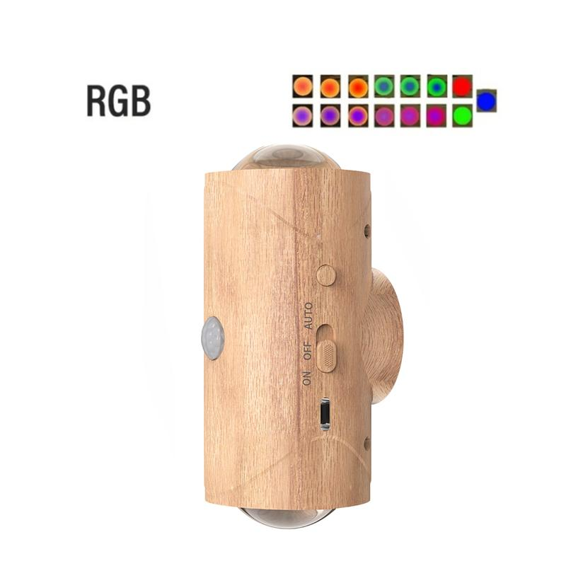 Rechargeable LED Motion Sensor Night Light – 8 Ambient Colors, Auto-On, Long Battery Life, Stick Anywhere, No Outlet Needed – Cozy, Plug-Free Lighting for Bedroom, Bathroom, Stairs & More!
