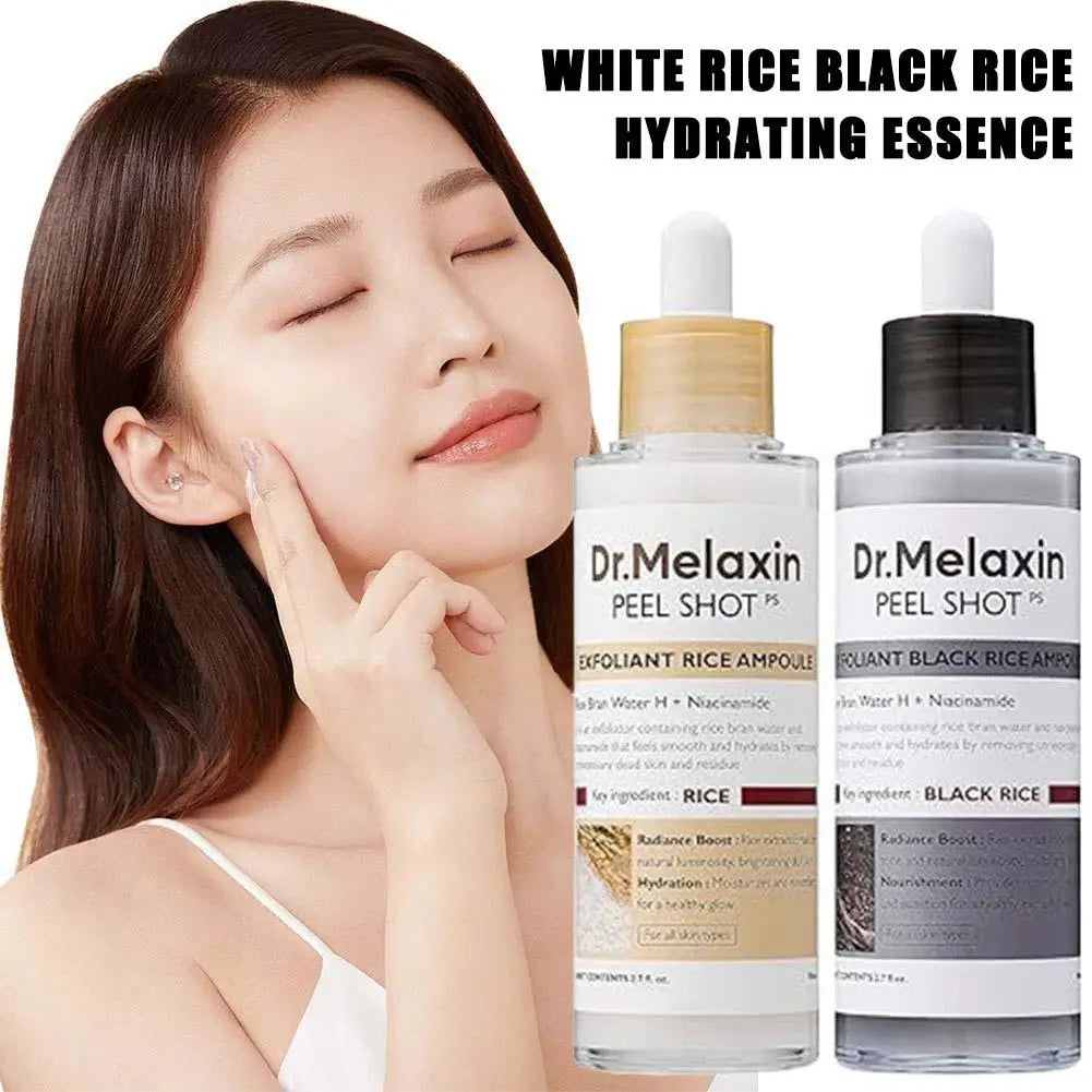Peel Shot Glow Rice Essence 80ml – Deep Hydrating & Gentle Exfoliating Skin Repair Serum | Rice Extract Brightening & Barrier Repair Facial Essence