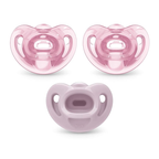 Timeless Comfy Pacifier | 100% Silicone, One-Piece Design | Bpa-Free, Gentle on Baby’s Skin | 5-Pack, for 0-6M