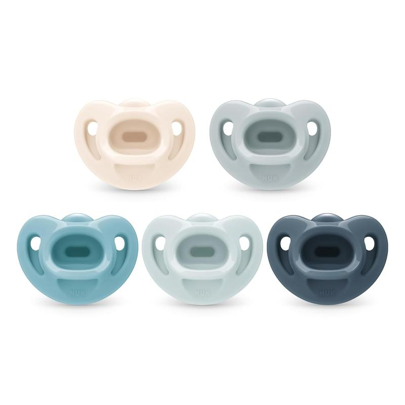 Timeless Comfy Pacifier | 100% Silicone, One-Piece Design | Bpa-Free, Gentle on Baby’s Skin | 5-Pack, for 0-6M