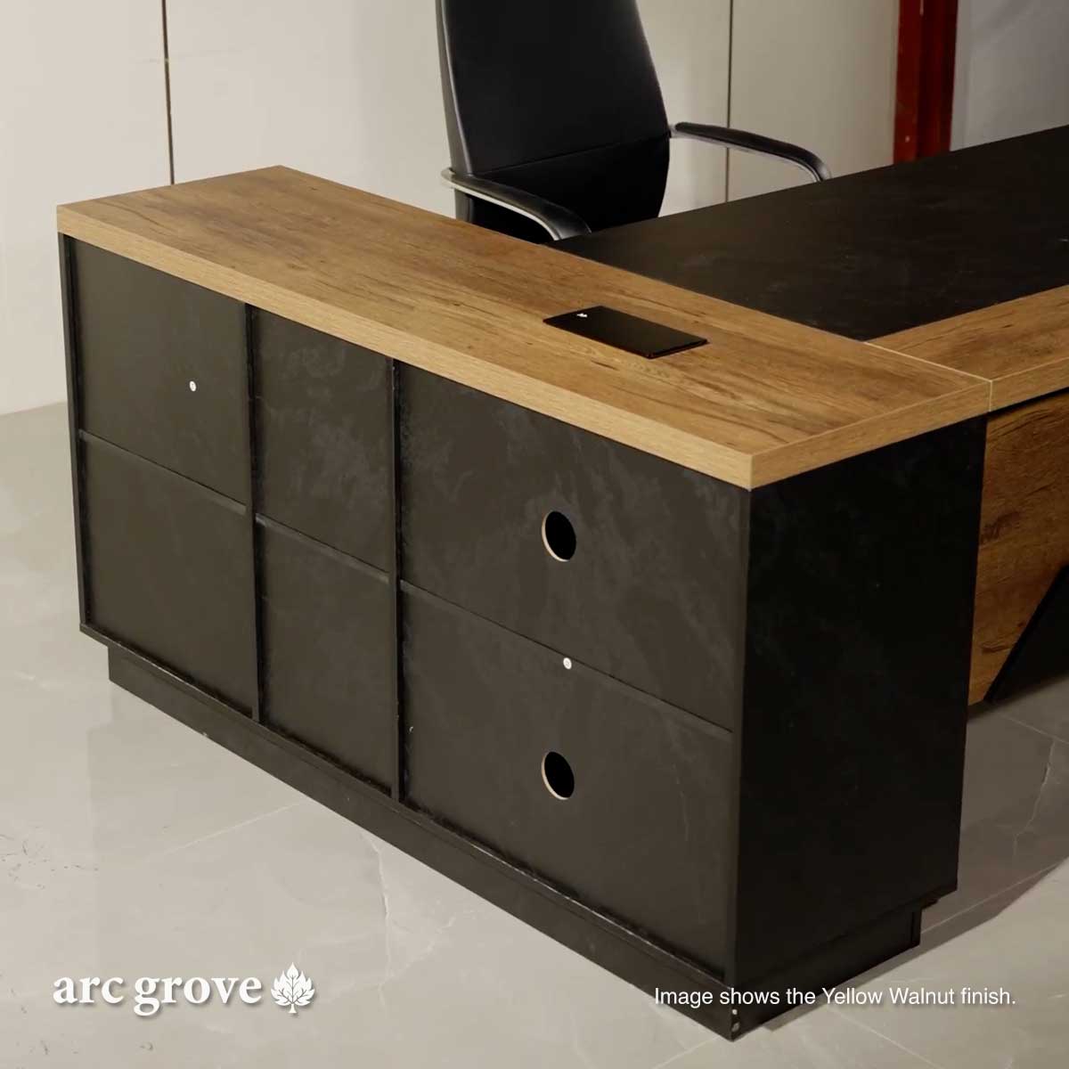 Linton · Modern L-Shaped Executive Desk