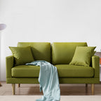 Ainfox Loveseat For Reading, Accent Chair Bedrooms, Modern Couch Chair with Pillows