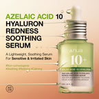 Anua soothing Azelaic Acid 10% Serum with Hyaluronic Acid & Niacinamide for Sensitive Skin - Korean Skincare for Breakouts & Redness Relief (30ml)