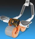 2025 New Ab Roller Wheel with Knee Mat &Timer, Automatic Rebound Abdominal Wheel, Ab Abdominal Exercise Roller with Elbow Support, Abs Workout Equipment Ab Exercise Roller for Women Men