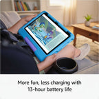 Amazon Fire HD 10 Kids Tablet (Newest Model) Ages 3-7 | Bright 10.1" HD Screen with Included Ad-Free and Exclusive Content, Robust Parental Controls, 13-Hr Battery, 32 GB, Blue