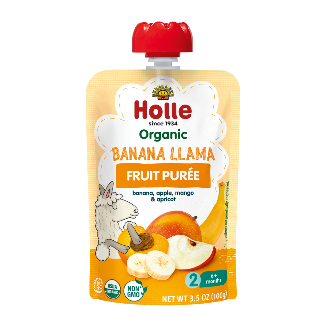 Holle Organic Banana Llama - Fruit Purée Pouches