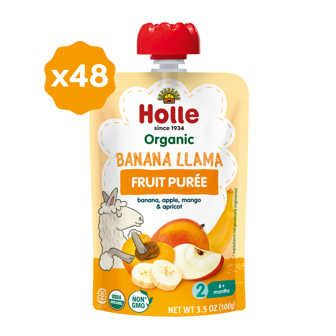 Holle Organic Banana Llama - Fruit Purée Pouches