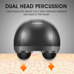 HANGSUN Handheld Neck Back Massager for Pain Relief Deep Tissue, Electric Double Head Percussion Massage MG460 for Shoulder, Leg, Foot, Muscles, Full Body, Corded, 2.3 Lb