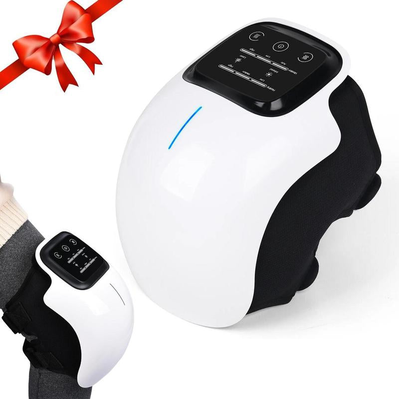 Portable Knee Massager with Built-In Battery, Vibration Hot Compress Intelligent Knee Protector, Shoulder Elbow Knee Multi-Function Massage Tool