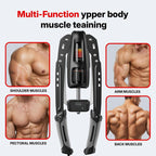 Merach Hydraulic Arm Trainer with Counter, 22-440Lbs Adjustable Chest Expander for Home Gym, Arm & Shoulder Strength Training Equipment