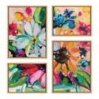 Sylvie Wild Growth Framed Canvas Art Set by Rachel Christopoulos