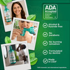 Gurunanda Fresh Breath Mouthwash, Ada-Accepted, Alcohol & Fluoride-Free, Sodium Chlorite, Essential Oils & Vitamins, 12-Hrs Fresh Breath, Wild Mint, 33.8 Oz