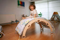 Climbing Arch / Rocker with Map Pattern Pillow
