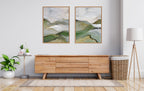 Sylvie Whispers of the Hills 1 and 2 Framed Canvas Art Set by Nikita Jariwala