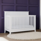 Solstice 5-In-1 Convertible Baby Crib, White