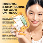 [Anua] Sun-Ready Travel Kit ｜No White Cast Sunscreen, Mini Cleansing Foam, Mini Cleansing Oil, Travel Size, Korean Skincare, Spf, Deep Pore Cleanse, Suncare