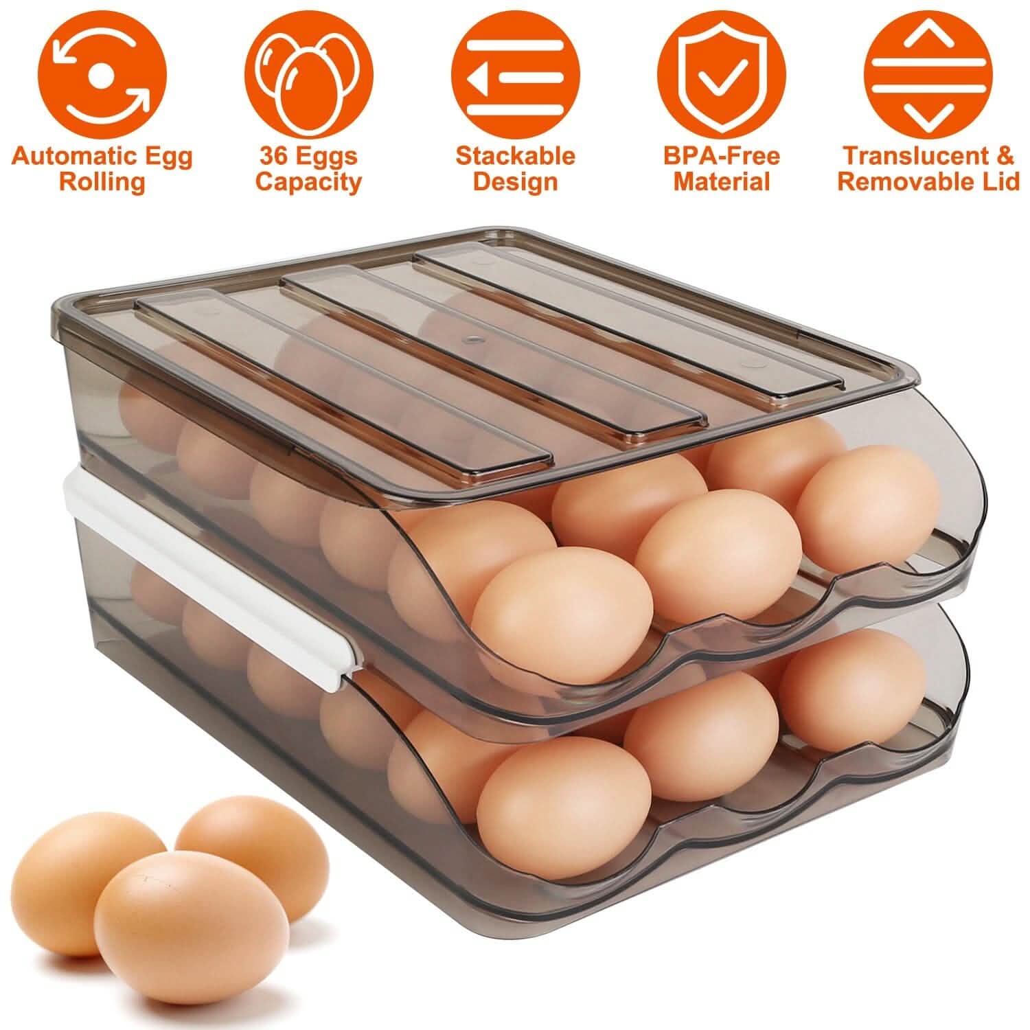 Double Layer Egg Storage for Refrigerator