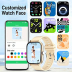 Smart Watch Wireless Talking Dialing Multi-Sport Mode Call Reminder SMS Message Reminders HD Screen Alloy Charging Pink Rechargeable Wearable USB Compatible