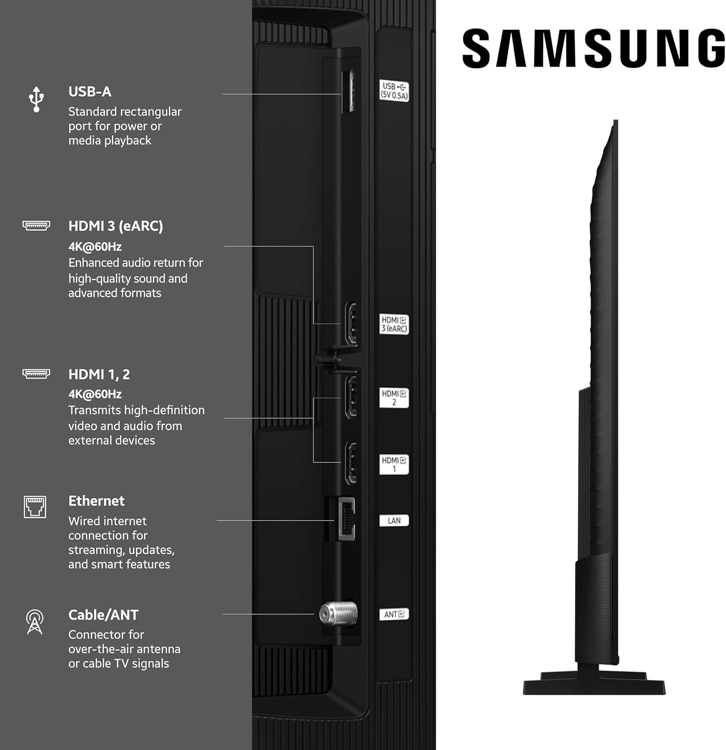 Samsung 65-Inch Class QLED Q7F Series  Vision AI Smart TV (2025 Model, 65Q7F) Quantum HDR, Object Tracking Sound Lite, Q4 AI Gen1 Processor, 4K Upscaling, Gaming Hub, Alexa Built-In
