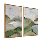 Sylvie Whispers of the Hills 1 and 2 Framed Canvas Art Set by Nikita Jariwala