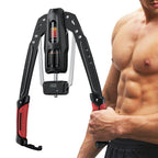 Merach Hydraulic Arm Trainer with Counter, 22-440Lbs Adjustable Chest Expander for Home Gym, Arm & Shoulder Strength Training Equipment