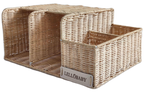 LELLOBABY™ X Hampton BABY - Deluxe Rattan Diaper Caddy